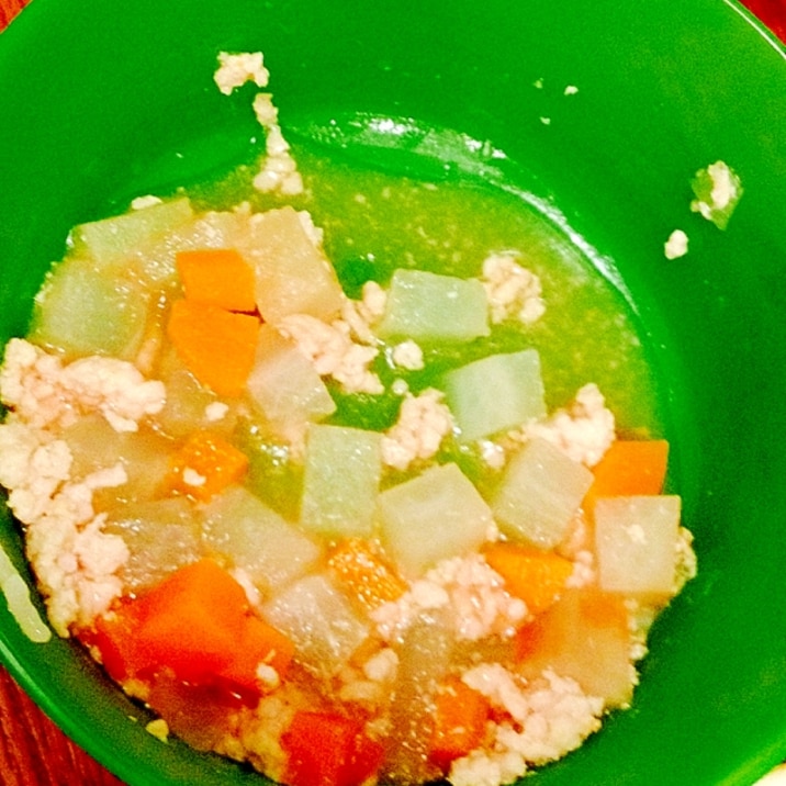 離乳食☆大根と人参と玉ねぎのスープ